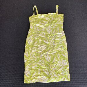 EUC Silk Kenneth Cole NY Lime Green Dress, Size 4
